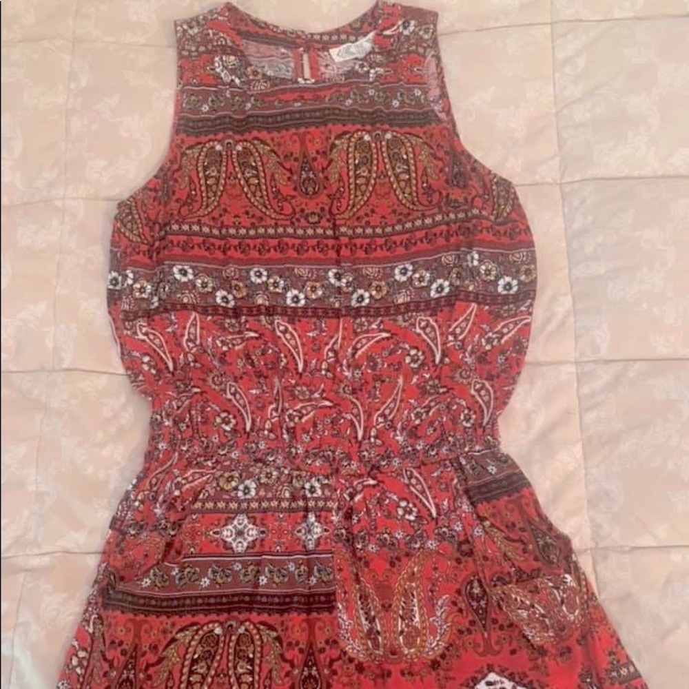 Bohemian print Shorts Romper